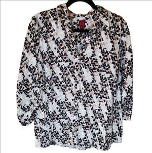 Cute Plus Size Button Down Top Size 2X